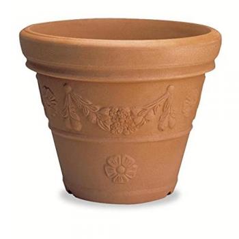 Vaso in Resina Anticato Conico Festonato cm. 45