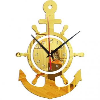 Mediterranean Anchor Acrylic 3D Wall Clock