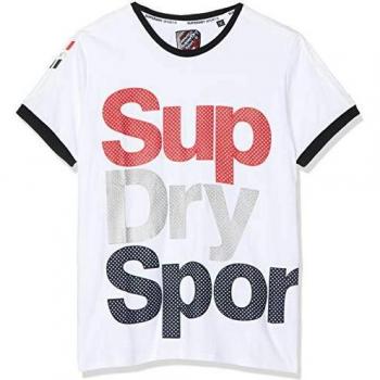 Camicia a maniche corte Superdry ATHLETICO bianca S uomo