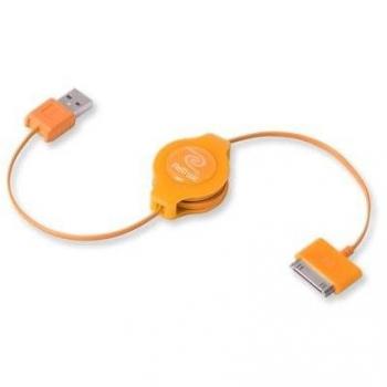 Cavo ReTrak 30‑Pin Retrattile USB A Apple – 1 m, Arancio