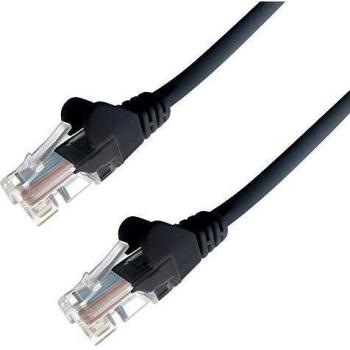 Group Gear 0.3M Black RJ45 UTP Cat6 Stranded Flush Moulded