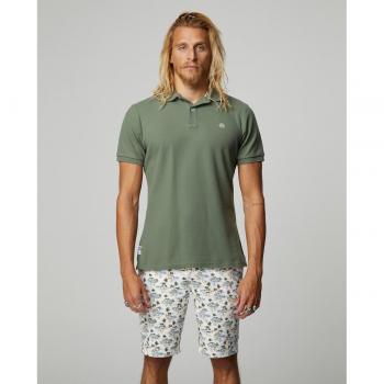 Polo Altona Dock verde oscuro para hombre