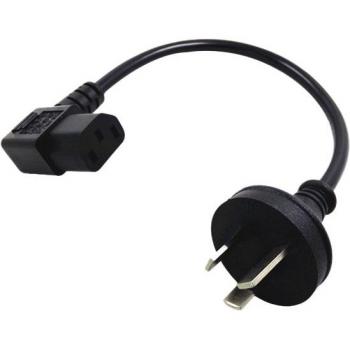 0.2m Elbow IEC 320 C13 to AU Plug Power Adapter