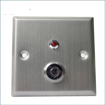 Stainless Steel Exit Button with Key Switch
