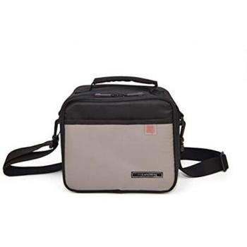Iris Bolsa Porta Alimentos Classic Soft Negra/gris + 2 Contenedores (0.6l+0.8l)