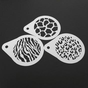 Plantilla de decoración de café con diseño animal, 2.8 pulgadas