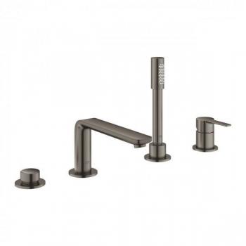 Grifo de Baño Grohe Lineare 4 Huecos Monomando, Acabado Grafito Cepillado - 19577AL1