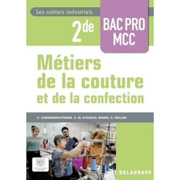 Les cahiers industriels Métiers de la couture et de la confection 2de Bac Pro (2025) - Pochette élève
