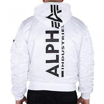Alpha Industries Giacca MA-1 ZH Back Print White/Black XL