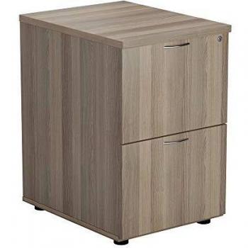 Jemini 2 Drawer Filing Cabinet 464x600x710mm Grey Oak KF78957 KF78957