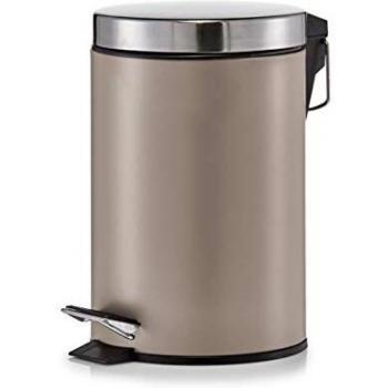 Cestino Da Bagno ZELLER - 3 Litri, Marrone, Opaco