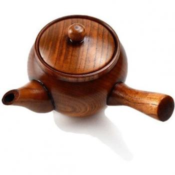 Retro Kung Fu Set Ebony Handle Teapot