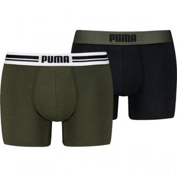 Boxer Uomo PUMA Everyday Logo 2x in Verde Foresta