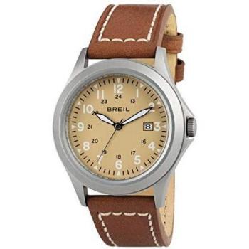 Orologio BREIL uomo ARMY quadrante verde e cinturino in pelle di vitello marrone