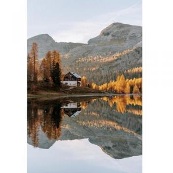 Mural décoratif verre lac CEANOTHE 45x65 cm