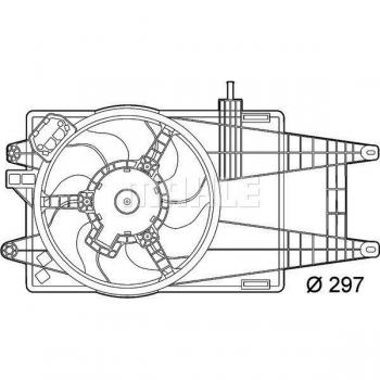 MAHLE CFF 150 000P Ventola di raffreddamento