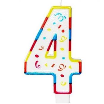 FOLAT - CANDELA NUMERO 4 - 12 CM