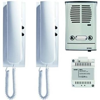 Vimar Elvox Kit videocitofonia bifamiliare 885E con platina esterna 88TD e citofono interno 8870