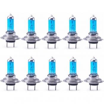Lot de 10 ampoules halogènes H7 100W 6000K