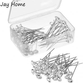 100PCS Flower Pins for Wedding Jewelry Decoration 8x54mm