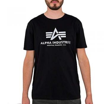 Alpha Industries Basic Reflective Print T-Shirt - Black - Size L