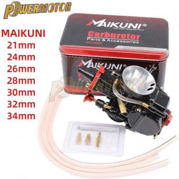 Black Mikuni PWK Carburetor for Dirt Bikes and Scooters - 21mm to 34mm