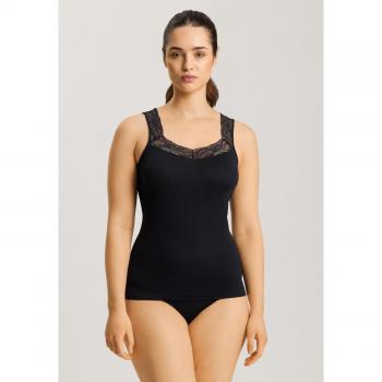 L‑Size Hanro Black Cotton Tank Top