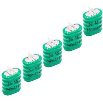 NiMH Tab Type 5/V150H 3-Pin 6V Button Battery – 150mAh