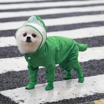 All-Weather Pet Rain Jacket with Hood