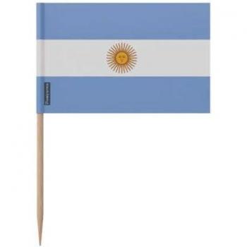 Cure-dents Drapeau Argentin 100 unités 12 cm