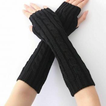 Mitaines longues chauffantes pour femmes – noir, blanc ou gris