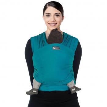 Babylonia Bio-Trikot Tuch 968 Tropisch Petrol Tragekissen