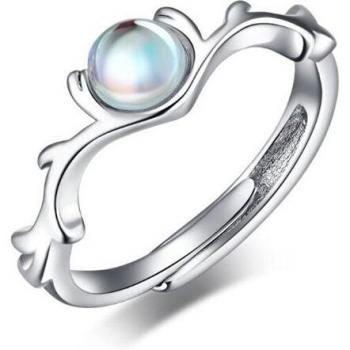 Élégance Lunaire : Bague Couplée à Mémoire – Argent 925