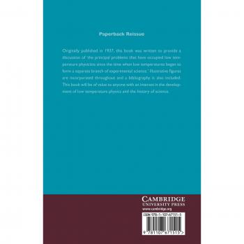 Low temperature physics paperback