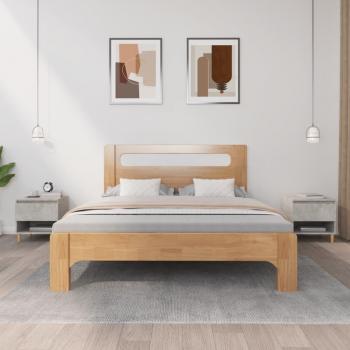 Modern Concrete Grey Bedside Tables - 50x46x50 cm (Set of 2)