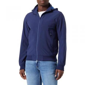 Scotch & Soda Giacca con Cappuccio Colourblock Blu Navy M