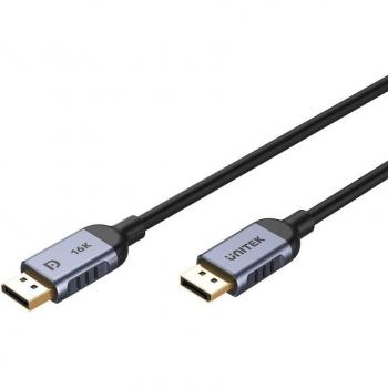 UNITEK C1628GY01-2M DisplayPort Connector Cable (Black / Grey)