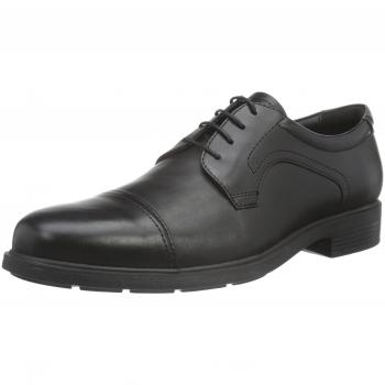 Geox U Dublin, Zapatos de cordones derby, para Hombre, Negro