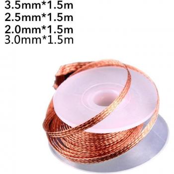 Solder Remover Wire 1.5M - 2.0mm, 2.5mm, 3.5mm