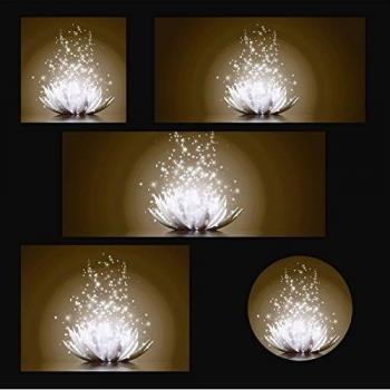 Glasbild ARTLAND Magie der Lotus-Blume, Blumen, 125cm x 50cm, in verschiedenen Größen