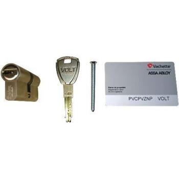 Volt 7101 Cilindro Vachette con 3 chiavi e scheda di proprietà - 35x35mm