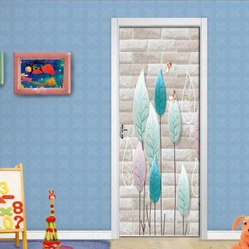 PVC 3D Abstract Tree Door Decor - Set of 2