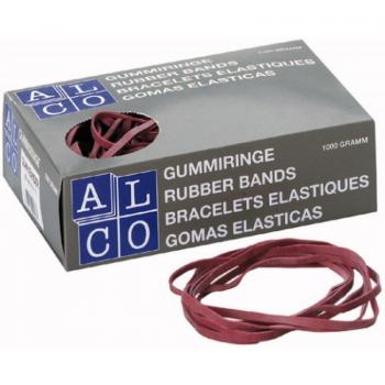 Alco Gummibänder 130x10mm 1000g rot