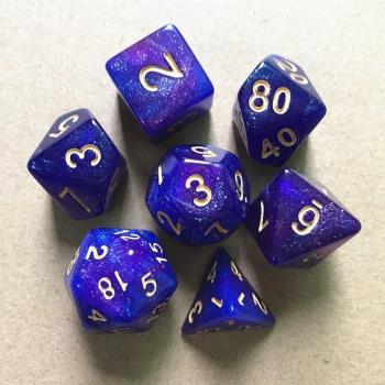 Juego de Dados Brillantes - 7 Piezas