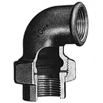 Raccord Union Coudé Noir 40x49