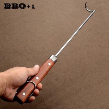 44cm Stainless Steel Barbecue Meat Hook Skewers