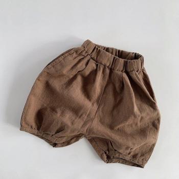 Spring 2022 Kids Casual Cotton Linen Shorts