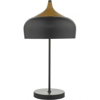 Lampada da tavolo Gaucho Nera Opaca 2x E27 55cm