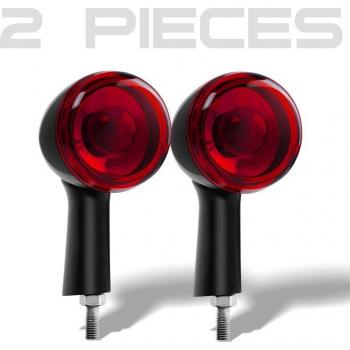 12V motorfiets richtingaanwijzer achterzijde aluminium blinker amber rode LED remlicht indicator voor Sportster XL883 XL1200 1992 en later