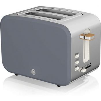 Tostadora Pan Ranura Ancha Swan Nordic 2 Rebanadas 900W